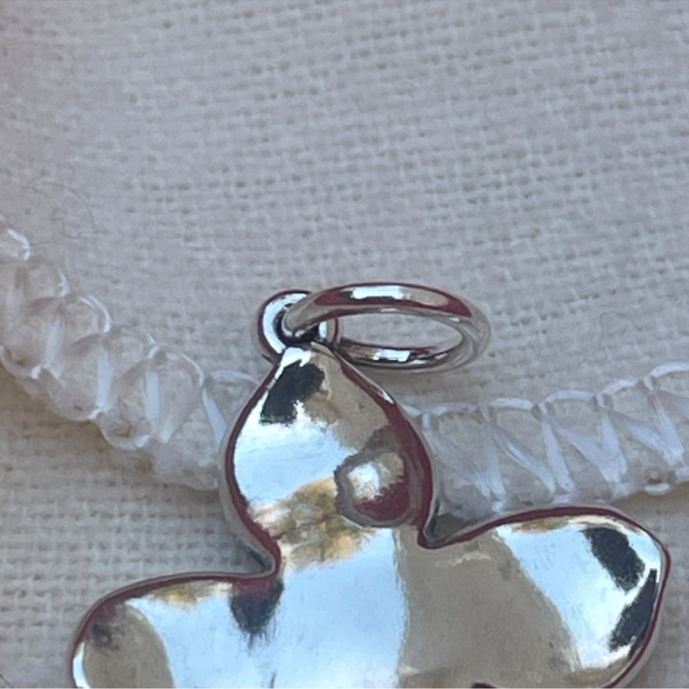 James Avery Polished Silver dogwood Flower Charm earrings set - Picture 9 of 9